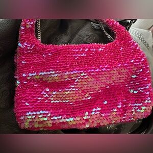 Sequin Pink Tote Bag